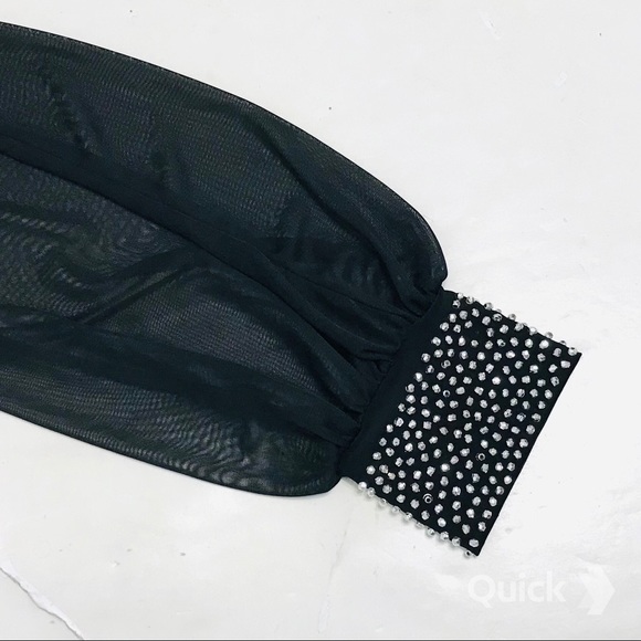 L - NWT Annalee + Hope Long Sheer Sleeve Top - Picture 5 of 9